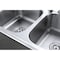 Gourmetier GKTD33226 Drop-in Double Bowl Kitchen Sink, Brushed GKTD33226 - alternate 7